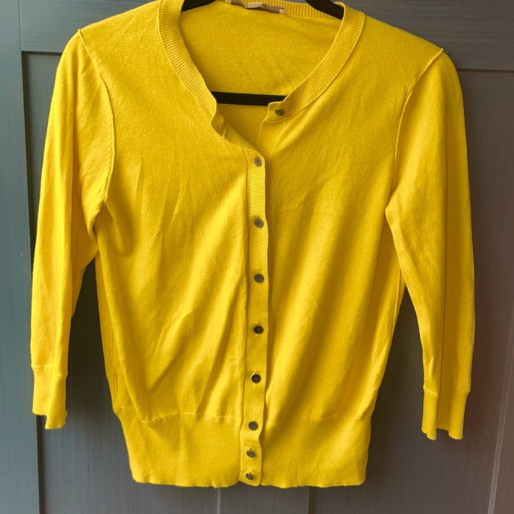 Loft yellow cardigan